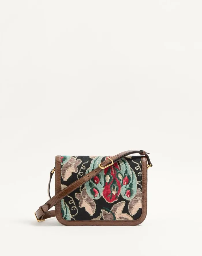 Valentino Shoulder Bags Woman Valentino Garavani 9to5 Shoulder Bag In Jacquard And Lizard Fabric For Woman In Multicolourtobacco Multicolourtobacco Valentino Shoulder Bags Woman Valentino Garavani 9to5 Shoulder Bag In Jacquard And Lizard Fabric For Woman In Multicolourtobacco Multicolourtobacco