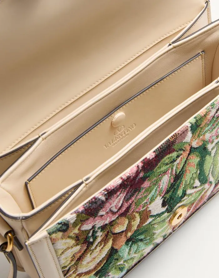 Valentino Shoulder Bags Woman Valentino Garavani 9to5 Shoulder Bag In Voyage Imaginaire Jacquard Fabric For Woman In Multicolourbutter Multicolourbutter Valentino Shoulder Bags Woman Valentino Garavani 9to5 Shoulder Bag In Voyage Imaginaire Jacquard Fabric For Woman In Multicolourbutter Multicolourbutter