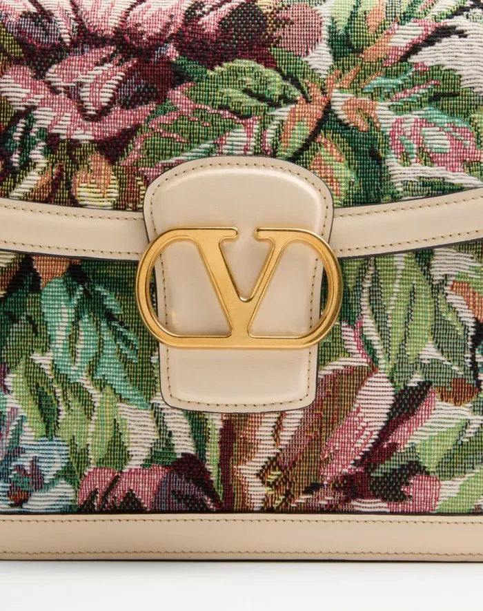 Valentino Shoulder Bags Woman Valentino Garavani 9to5 Shoulder Bag In Voyage Imaginaire Jacquard Fabric For Woman In Multicolourbutter Multicolourbutter Valentino Shoulder Bags Woman Valentino Garavani 9to5 Shoulder Bag In Voyage Imaginaire Jacquard Fabric For Woman In Multicolourbutter Multicolourbutter