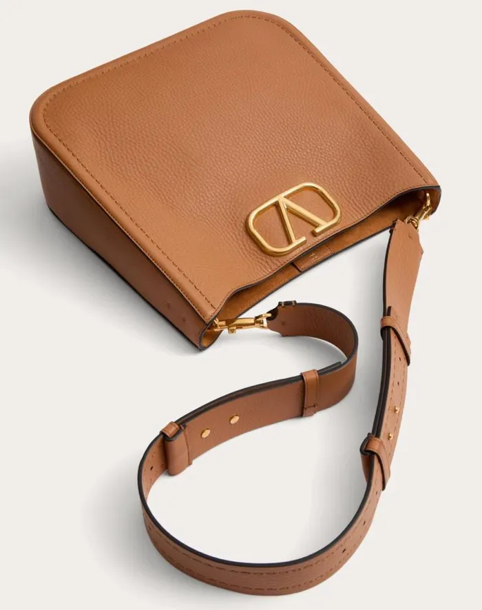 Valentino Shoulder Bags Woman Valentino Garavani Alltime Hobo Bag In Grainy Calfskin For Woman In Black Black Valentino Shoulder Bags Woman Valentino Garavani Alltime Hobo Bag In Grainy Calfskin For Woman In Black Black