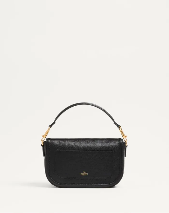Valentino Shoulder Bags Woman Valentino Garavani Alltime Shoulder Bag In Grainy Calfskin With Jacquard Ribbon Strap For Woman In Blackwhite Blackwhite Valentino Shoulder Bags Woman Valentino Garavani Alltime Shoulder Bag In Grainy Calfskin With Jacquard Ribbon Strap For Woman In Blackwhite Blackwhite