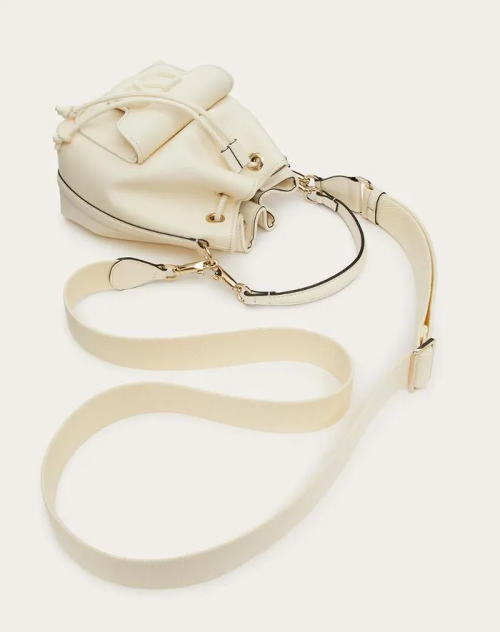 Valentino Shoulder Bags Woman Valentino Garavani Loc Calfskin Bucket Bag For Woman In Ivory Ivory Valentino Shoulder Bags Woman Valentino Garavani Loc Calfskin Bucket Bag For Woman In Ivory Ivory
