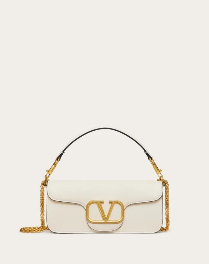 Valentino Shoulder Bags Woman Valentino Garavani Loc Calfskin Shoulder Bag For Woman In Black Black Valentino Shoulder Bags Woman Valentino Garavani Loc Calfskin Shoulder Bag For Woman In Black Black