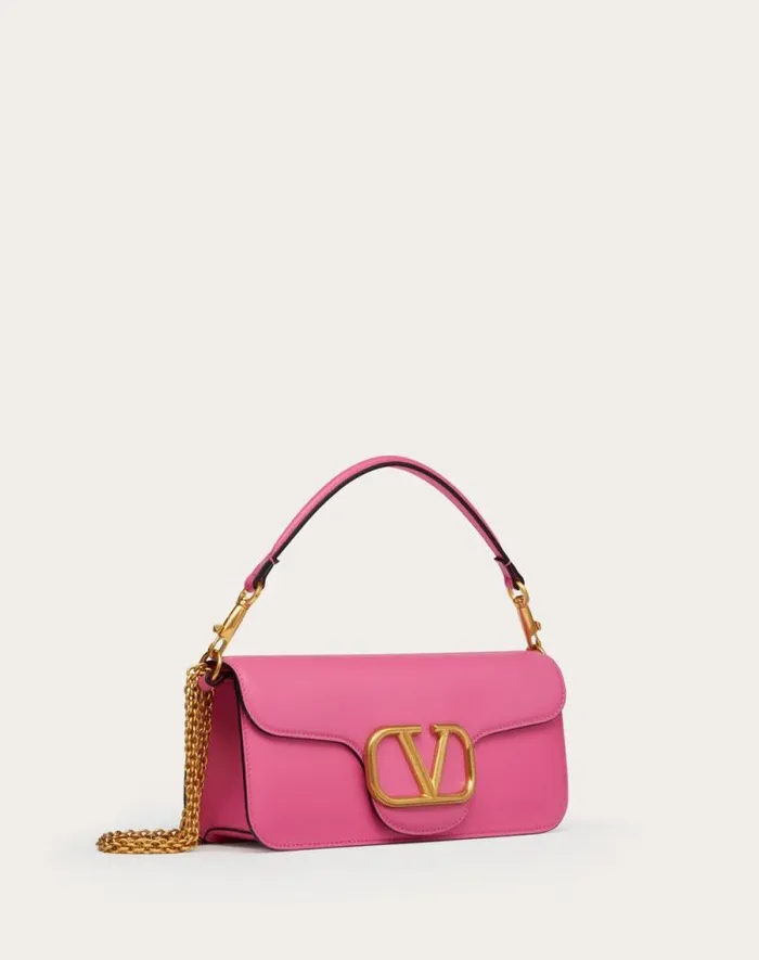 Valentino Shoulder Bags Woman Valentino Garavani Loc Calfskin Shoulder Bag For Woman In Black Black Valentino Shoulder Bags Woman Valentino Garavani Loc Calfskin Shoulder Bag For Woman In Black Black