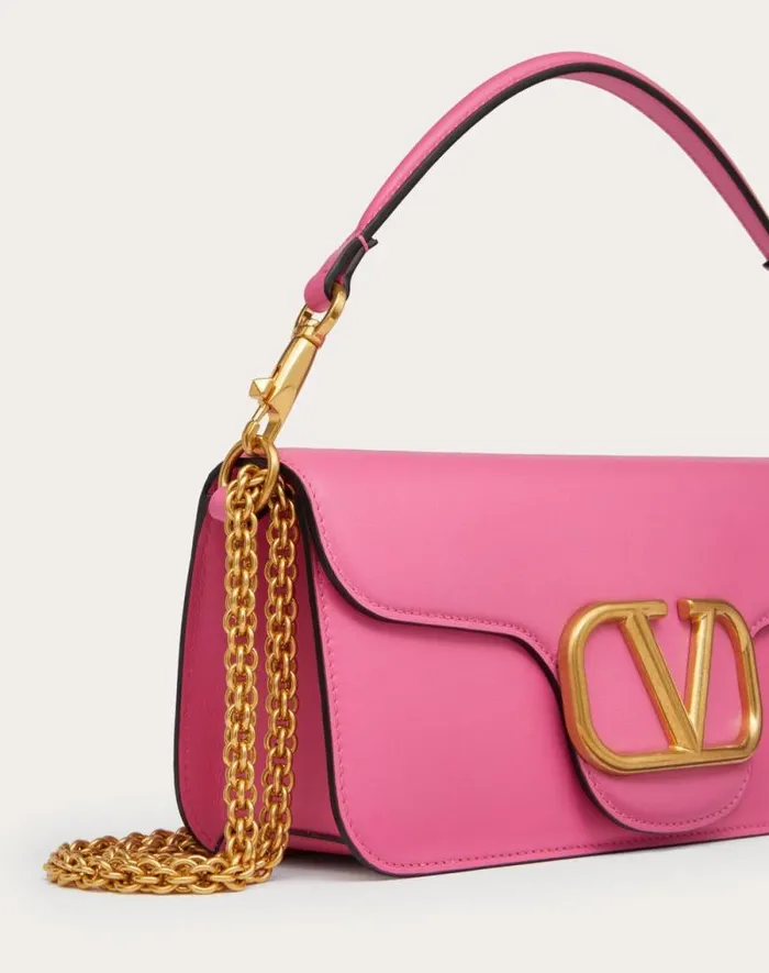 Valentino Shoulder Bags Woman Valentino Garavani Loc Calfskin Shoulder Bag For Woman In Black Black Valentino Shoulder Bags Woman Valentino Garavani Loc Calfskin Shoulder Bag For Woman In Black Black