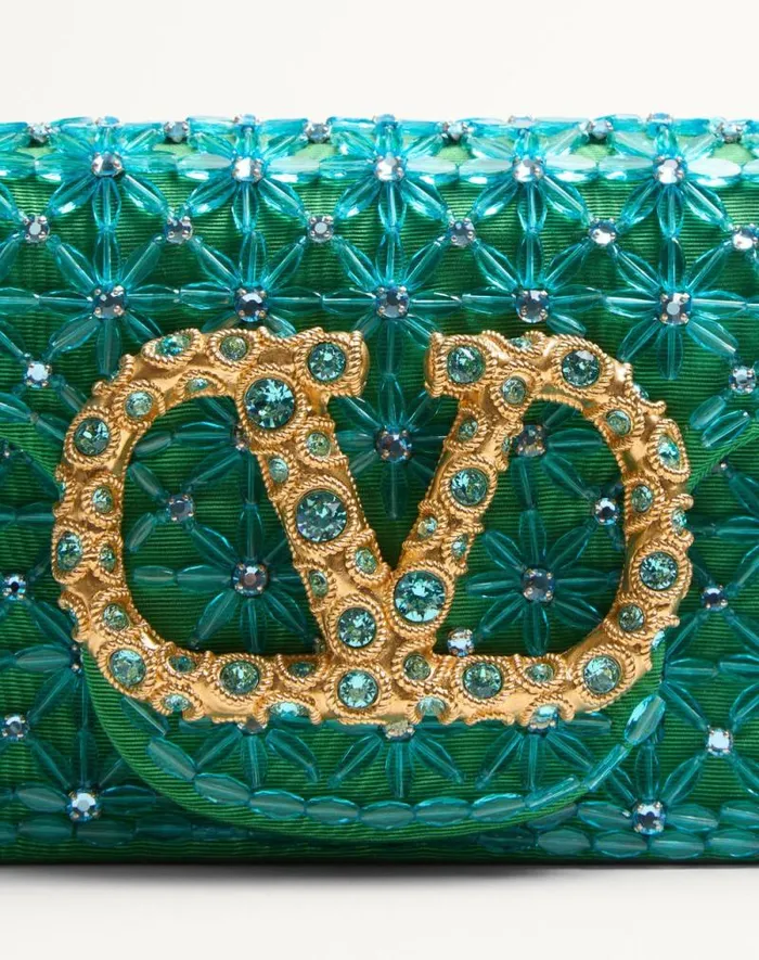 Valentino Shoulder Bags Woman Valentino Garavani Loc Small Shoulder Bag Embroidered With Jewel Logo For Woman In Turquoiseemerald Turquoiseemerald Valentino Shoulder Bags Woman Valentino Garavani Loc Small Shoulder Bag Embroidered With Jewel Logo For Woman In Turquoiseemerald Turquoiseemerald