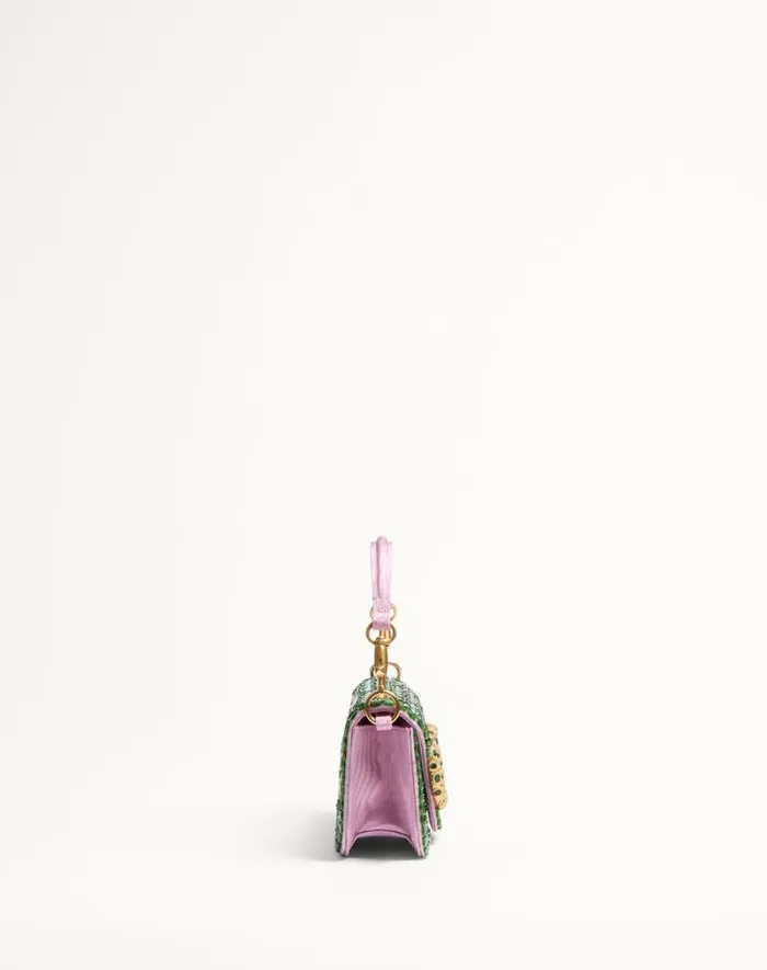 Valentino Shoulder Bags Woman Valentino Garavani Loc Small Shoulder Bag Embroidered With Jewel Logo For Woman In Turquoiseemerald Turquoiseemerald Valentino Shoulder Bags Woman Valentino Garavani Loc Small Shoulder Bag Embroidered With Jewel Logo For Woman In Turquoiseemerald Turquoiseemerald