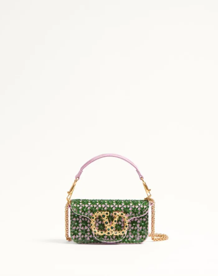 Valentino Shoulder Bags Woman Valentino Garavani Loc Small Shoulder Bag Embroidered With Jewel Logo For Woman In Turquoiseemerald Turquoiseemerald Valentino Shoulder Bags Woman Valentino Garavani Loc Small Shoulder Bag Embroidered With Jewel Logo For Woman In Turquoiseemerald Turquoiseemerald