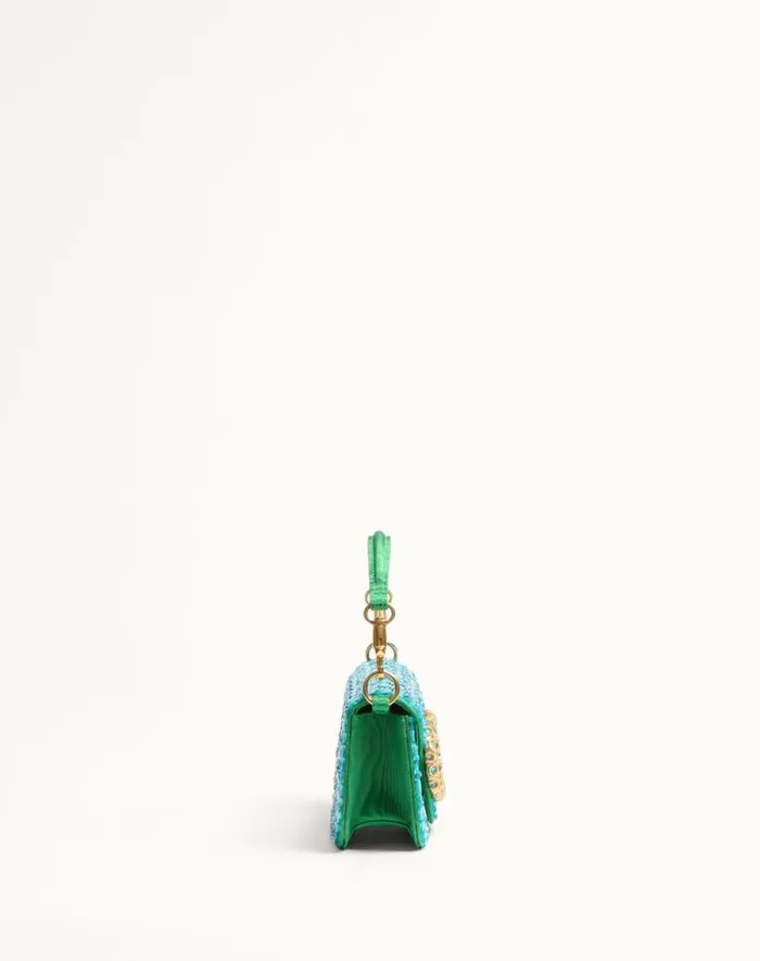 Valentino Shoulder Bags Woman Valentino Garavani Loc Small Shoulder Bag Embroidered With Jewel Logo For Woman In Turquoiseemerald Turquoiseemerald Valentino Shoulder Bags Woman Valentino Garavani Loc Small Shoulder Bag Embroidered With Jewel Logo For Woman In Turquoiseemerald Turquoiseemerald