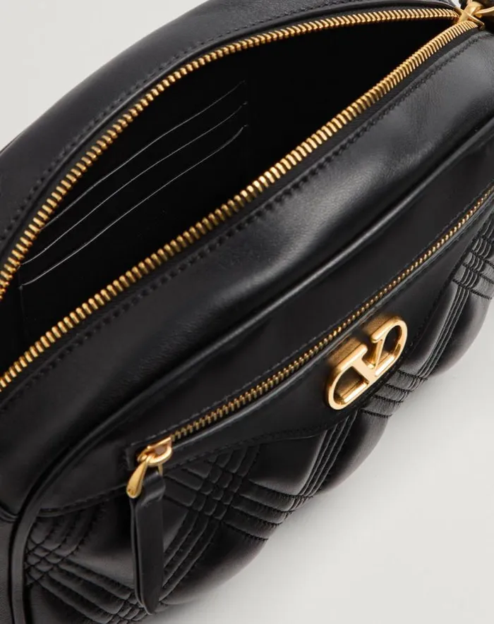 Valentino Shoulder Bags Woman Valentino Garavani Quiltie 67 Medium Shoulder Bag In Quilted Nappa Leather For Woman In Black Black Valentino Shoulder Bags Woman Valentino Garavani Quiltie 67 Medium Shoulder Bag In Quilted Nappa Leather For Woman In Black Black