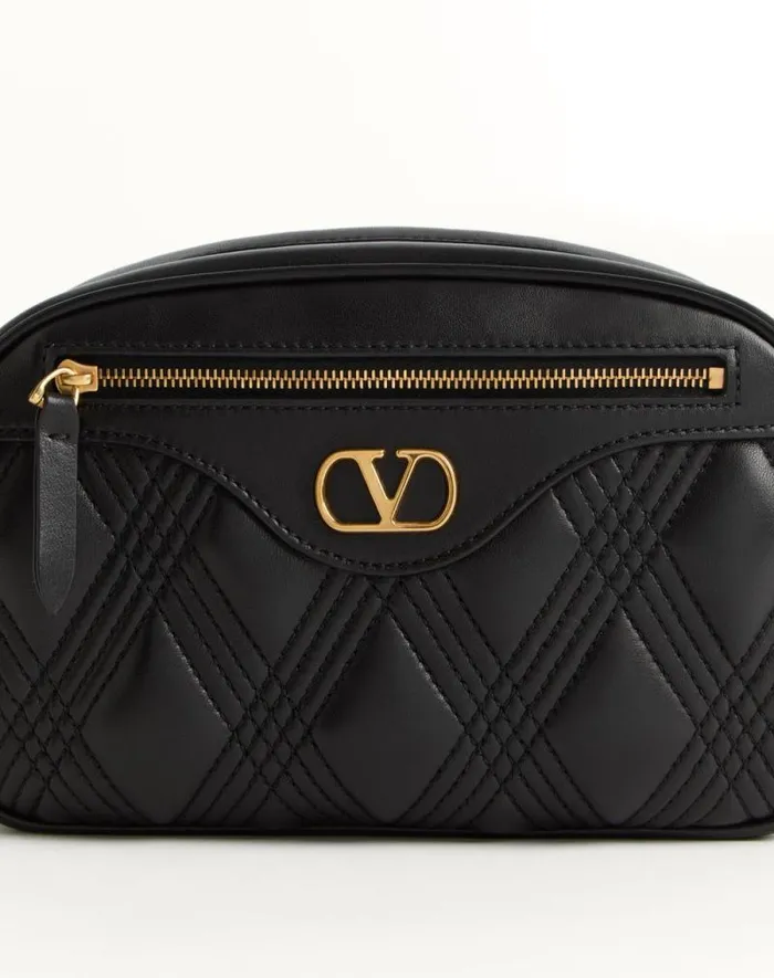 Valentino Shoulder Bags Woman Valentino Garavani Quiltie 67 Medium Shoulder Bag In Quilted Nappa Leather For Woman In Black Black Valentino Shoulder Bags Woman Valentino Garavani Quiltie 67 Medium Shoulder Bag In Quilted Nappa Leather For Woman In Black Black