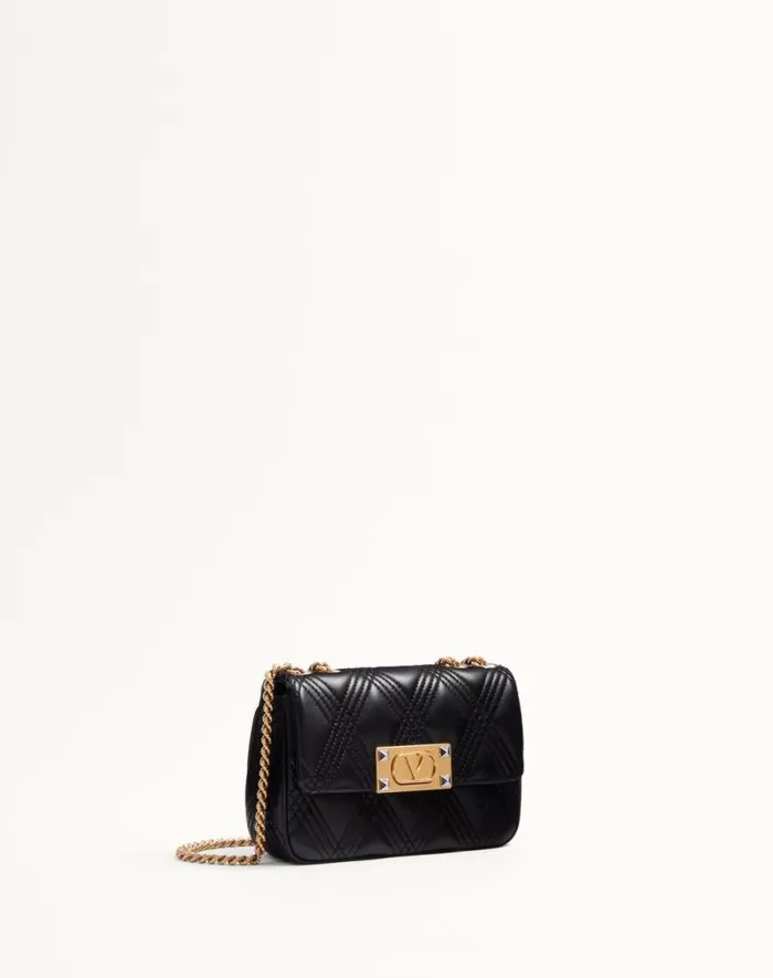 Valentino Shoulder Bags Woman Valentino Garavani Quiltie 67 Small Shoulder Bag In Quilted Nappa For Woman In Black Black Valentino Shoulder Bags Woman Valentino Garavani Quiltie 67 Small Shoulder Bag In Quilted Nappa For Woman In Black Black