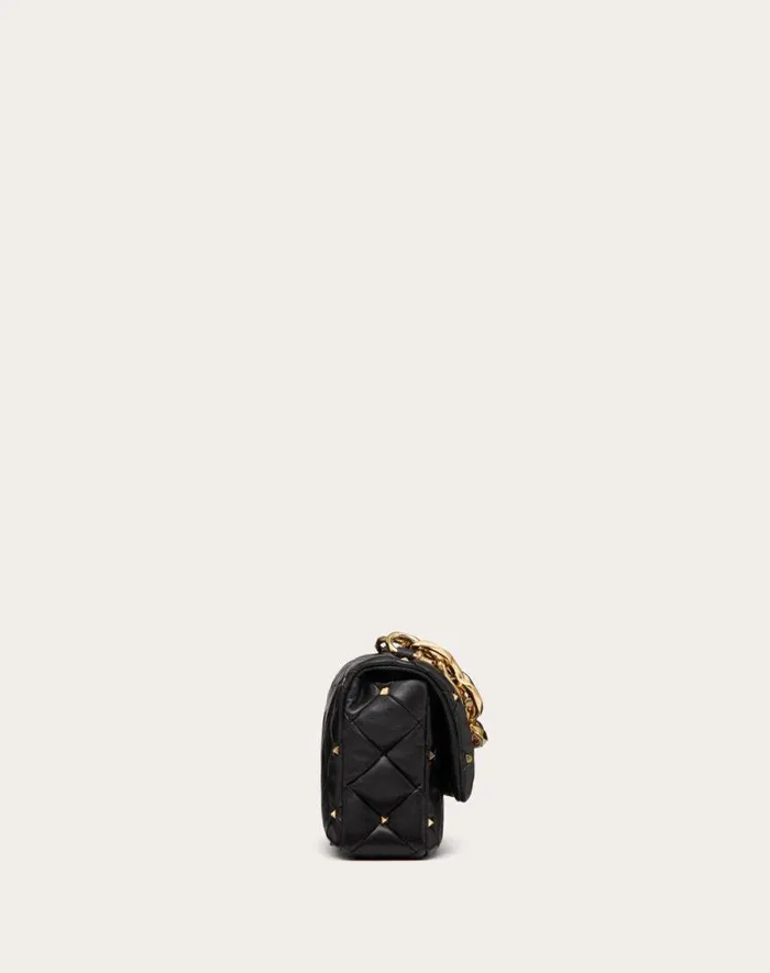 Valentino Shoulder Bags Woman Valentino Garavani Rockstud Spike In Nappa Patchwork For Woman In Riverside Blu Riverside Blu Valentino Shoulder Bags Woman Valentino Garavani Rockstud Spike In Nappa Patchwork For Woman In Riverside Blu Riverside Blu