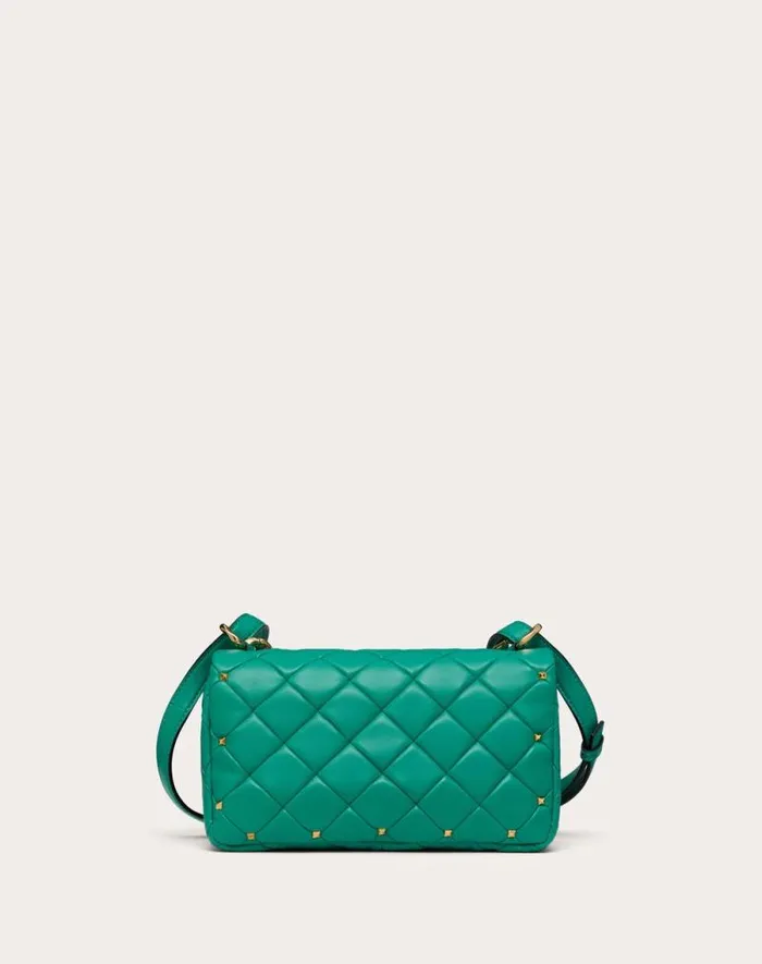 Valentino Shoulder Bags Woman Valentino Garavani Rockstud Spike In Nappa Patchwork For Woman In Riverside Blu Riverside Blu Valentino Shoulder Bags Woman Valentino Garavani Rockstud Spike In Nappa Patchwork For Woman In Riverside Blu Riverside Blu