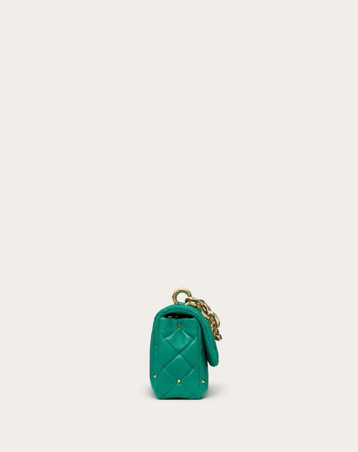 Valentino Shoulder Bags Woman Valentino Garavani Rockstud Spike In Nappa Patchwork For Woman In Riverside Blu Riverside Blu Valentino Shoulder Bags Woman Valentino Garavani Rockstud Spike In Nappa Patchwork For Woman In Riverside Blu Riverside Blu
