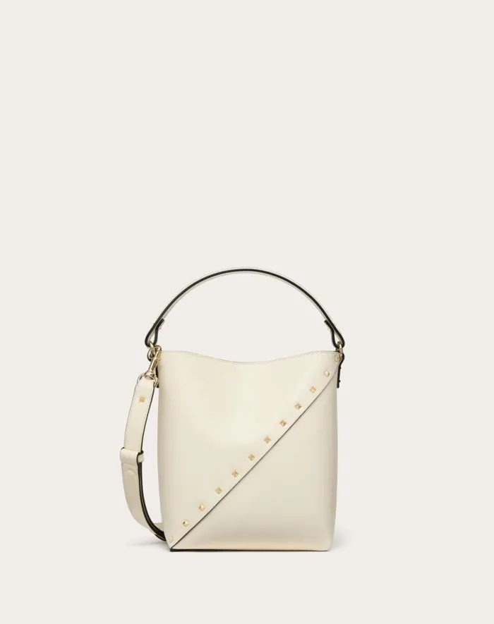 Valentino Shoulder Bags Woman Valentino Garavani Valentino Garavani Rockstud Wispy Calfskin Bucket Bag For Woman In Tobacco Tobacco Valentino Shoulder Bags Woman Valentino Garavani Valentino Garavani Rockstud Wispy Calfskin Bucket Bag For Woman In Tobacco Tobacco