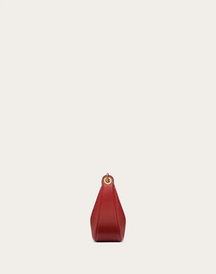 Valentino Shoulder Bags Woman Vlogo Moon Mini Hobo Bag In Nappa Leather With Chain For Woman In Camellia Camellia Valentino Shoulder Bags Woman Vlogo Moon Mini Hobo Bag In Nappa Leather With Chain For Woman In Camellia Camellia