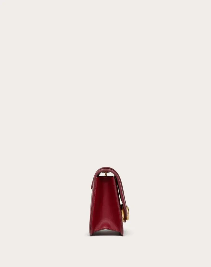 Valentino Shoulder Bags Woman Vlogo O039clock Small Nappa Leather Shoulder Bag With Chain For Woman In Dark Red Dark Red Valentino Shoulder Bags Woman Vlogo O039clock Small Nappa Leather Shoulder Bag With Chain For Woman In Dark Red Dark Red