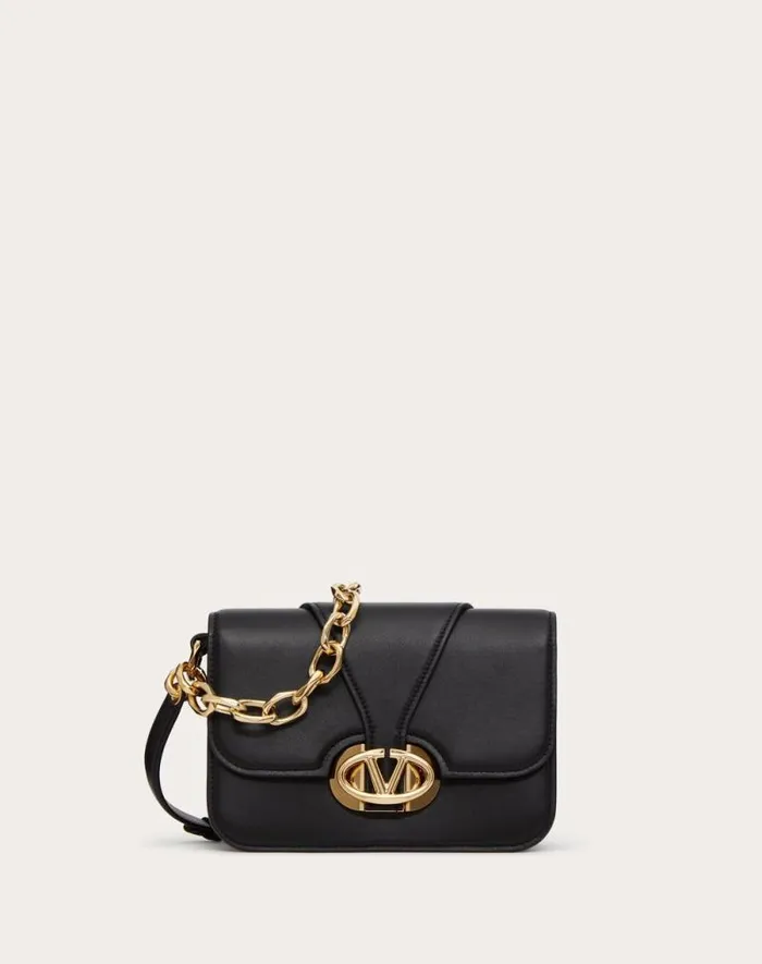 Valentino Shoulder Bags Woman Vlogo O039clock Small Nappa Leather Shoulder Bag With Chain For Woman In Dark Red Dark Red Valentino Shoulder Bags Woman Vlogo O039clock Small Nappa Leather Shoulder Bag With Chain For Woman In Dark Red Dark Red