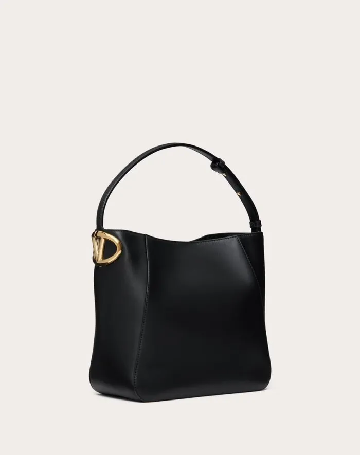 Valentino Shoulder Bags Woman Vlogo Side Bucket Bag In Nappa Calfskin For Woman In Tobacco Tobacco Valentino Shoulder Bags Woman Vlogo Side Bucket Bag In Nappa Calfskin For Woman In Tobacco Tobacco
