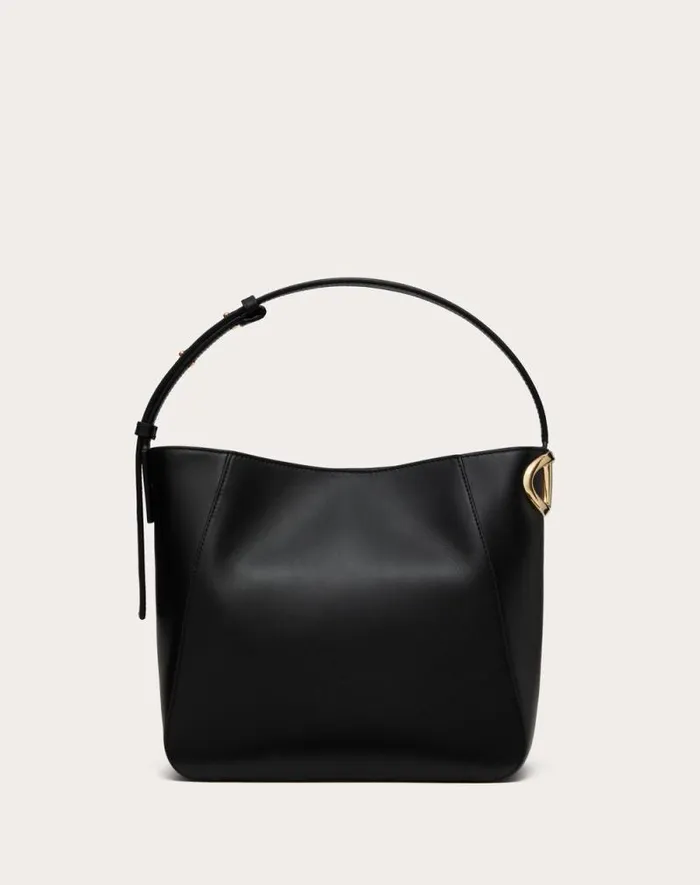 Valentino Shoulder Bags Woman Vlogo Side Bucket Bag In Nappa Calfskin For Woman In Tobacco Tobacco Valentino Shoulder Bags Woman Vlogo Side Bucket Bag In Nappa Calfskin For Woman In Tobacco Tobacco