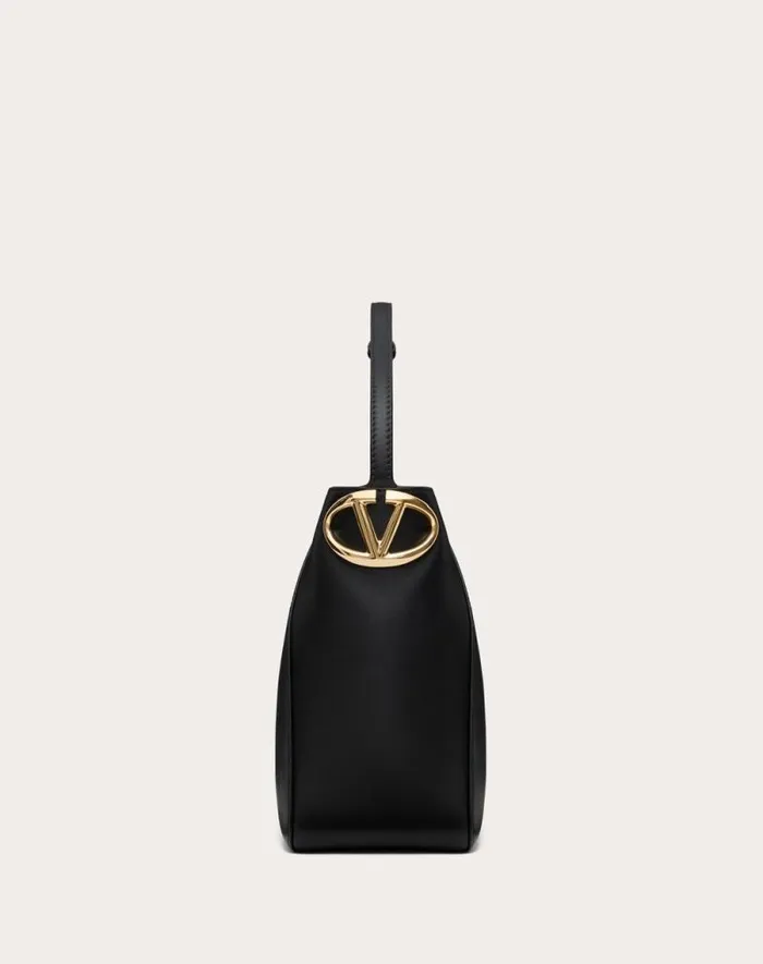 Valentino Shoulder Bags Woman Vlogo Side Bucket Bag In Nappa Calfskin For Woman In Tobacco Tobacco Valentino Shoulder Bags Woman Vlogo Side Bucket Bag In Nappa Calfskin For Woman In Tobacco Tobacco