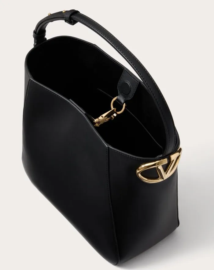 Valentino Shoulder Bags Woman Vlogo Side Bucket Bag In Nappa Calfskin For Woman In Tobacco Tobacco Valentino Shoulder Bags Woman Vlogo Side Bucket Bag In Nappa Calfskin For Woman In Tobacco Tobacco