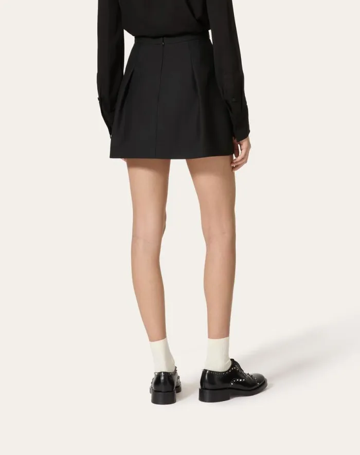 Valentino Skirts Woman Crepe Couture Skirt For Woman In Black Black Valentino Skirts Woman Crepe Couture Skirt For Woman In Black Black
