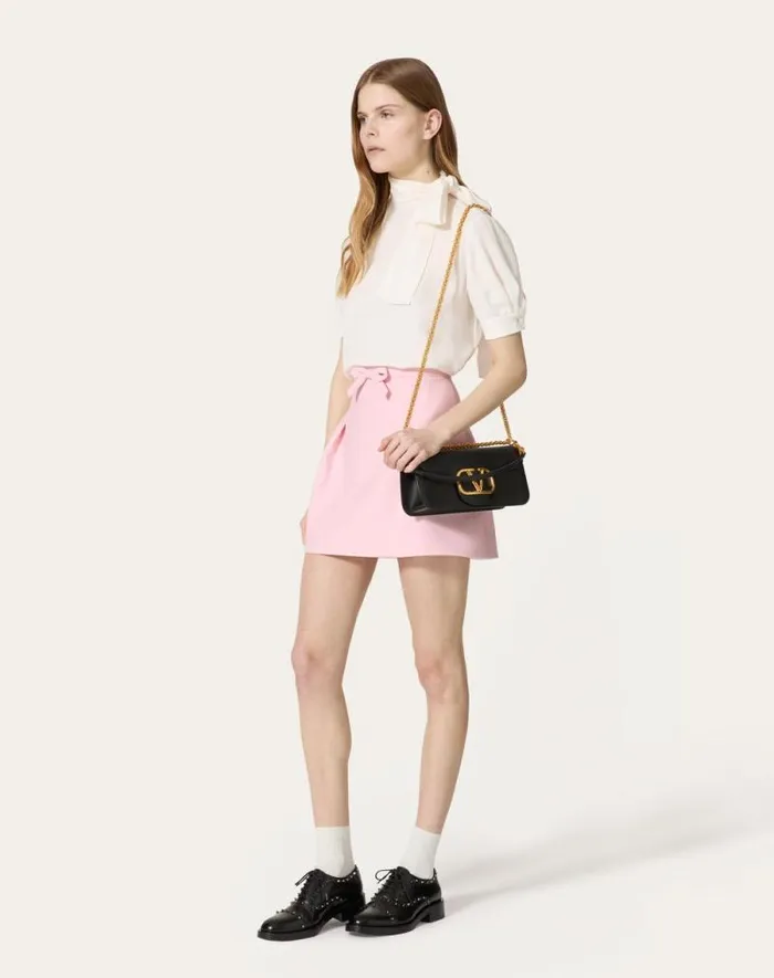 Valentino Skirts Woman Crepe Couture Skirt For Woman In Black Black Valentino Skirts Woman Crepe Couture Skirt For Woman In Black Black