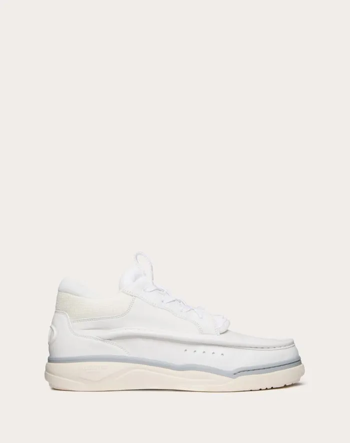 Valentino Sneakers Man Calfskin Leather Midtop Runboot Sneaker For Man In Whitesilverparrot Whitesilverparrot Valentino Sneakers Man Calfskin Leather Midtop Runboot Sneaker For Man In Whitesilverparrot Whitesilverparrot