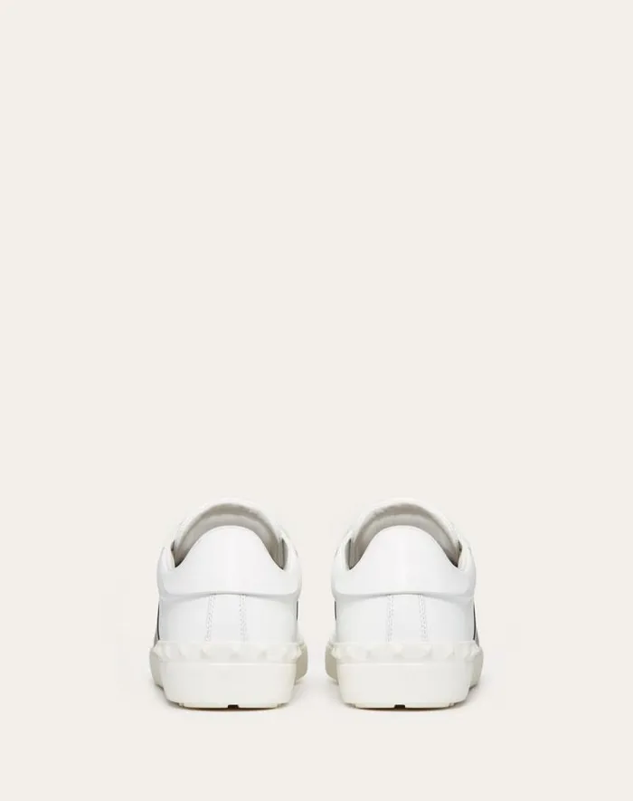 Valentino Sneakers Man Calfskin Open Sneaker For Man In Whitemarine Whitemarine Valentino Sneakers Man Calfskin Open Sneaker For Man In Whitemarine Whitemarine