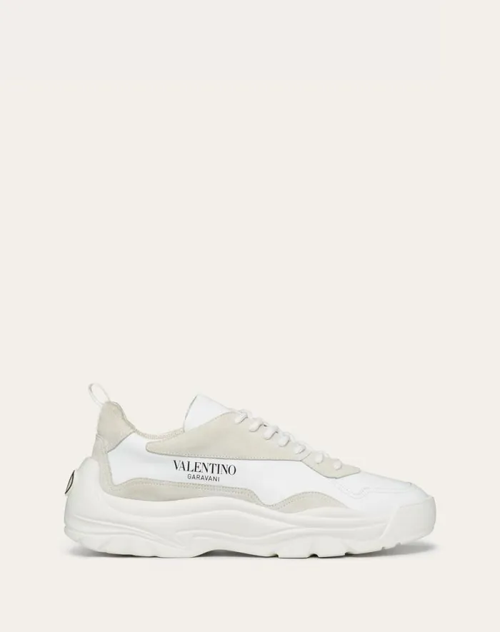 Valentino Sneakers Man Gumboy Calfskin Sneaker For Man In White White