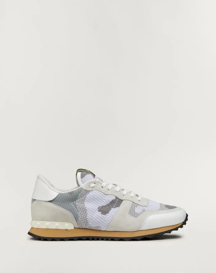 Valentino Sneakers Man Mesh Fabric Camouflage Rockrunner Sneaker For Man In Hazelnutoliveblack Hazelnutoliveblack Valentino Sneakers Man Mesh Fabric Camouflage Rockrunner Sneaker For Man In Hazelnutoliveblack Hazelnutoliveblack