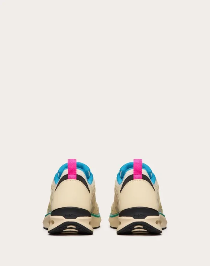 Valentino Sneakers Man Vlogo Easyjog Lowtop Sneaker In Calfskin And Fabric For Man In Beigeparrotblacklime Sorbet Beigeparrotblacklime Sorbet Valentino Sneakers Man Vlogo Easyjog Lowtop Sneaker In Calfskin And Fabric For Man In Beigeparrotblacklime Sorbet Beigeparrotblacklime Sorbet