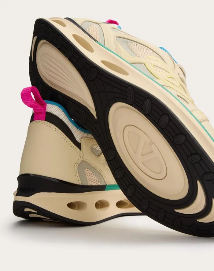 Valentino Sneakers Man Vlogo Easyjog Lowtop Sneaker In Calfskin And Fabric For Man In Beigeparrotblacklime Sorbet Beigeparrotblacklime Sorbet Valentino Sneakers Man Vlogo Easyjog Lowtop Sneaker In Calfskin And Fabric For Man In Beigeparrotblacklime Sorbet Beigeparrotblacklime Sorbet