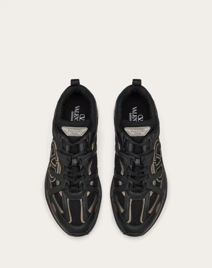 Valentino Sneakers Man Vlogo Easyjog Lowtop Sneaker In Calfskin And Fabric For Man In Beigeparrotblacklime Sorbet Beigeparrotblacklime Sorbet Valentino Sneakers Man Vlogo Easyjog Lowtop Sneaker In Calfskin And Fabric For Man In Beigeparrotblacklime Sorbet Beigeparrotblacklime Sorbet