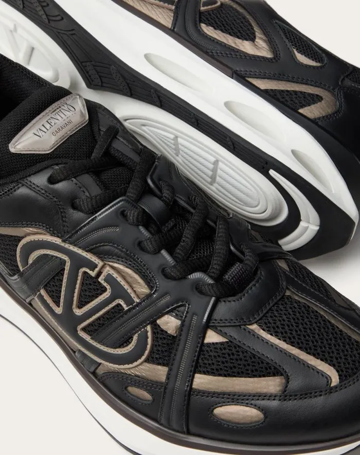 Valentino Sneakers Man Vlogo Easyjog Lowtop Sneaker In Calfskin And Fabric For Man In Beigeparrotblacklime Sorbet Beigeparrotblacklime Sorbet Valentino Sneakers Man Vlogo Easyjog Lowtop Sneaker In Calfskin And Fabric For Man In Beigeparrotblacklime Sorbet Beigeparrotblacklime Sorbet