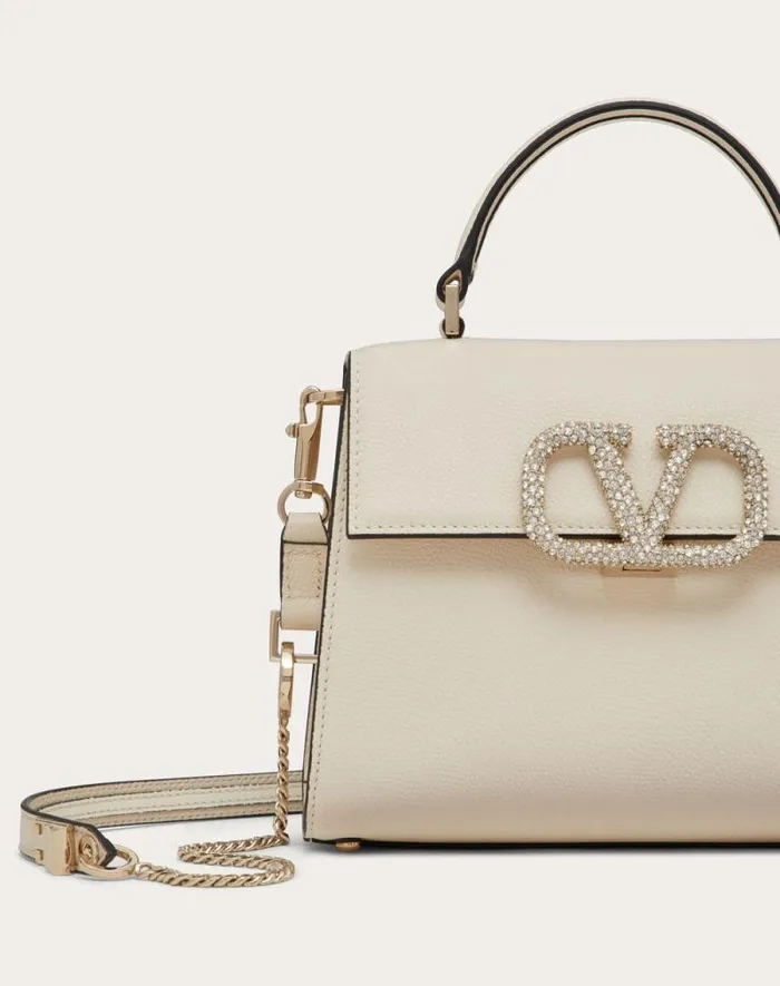 Valentino Top Handle Bags Woman Small Vsling Handbag With Jewel Embroidery For Woman In Rose Cannelle Rose Cannelle Valentino Top Handle Bags Woman Small Vsling Handbag With Jewel Embroidery For Woman In Rose Cannelle Rose Cannelle