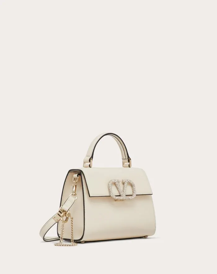 Valentino Top Handle Bags Woman Small Vsling Handbag With Jewel Embroidery For Woman In Rose Cannelle Rose Cannelle Valentino Top Handle Bags Woman Small Vsling Handbag With Jewel Embroidery For Woman In Rose Cannelle Rose Cannelle