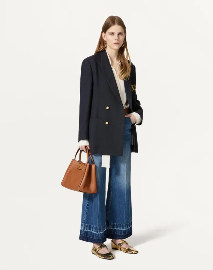 Valentino Top Handle Bags Woman Valentino Garavani Alltime Medium Handbag In Grainy Calfskin For Woman In Black Black Valentino Top Handle Bags Woman Valentino Garavani Alltime Medium Handbag In Grainy Calfskin For Woman In Black Black