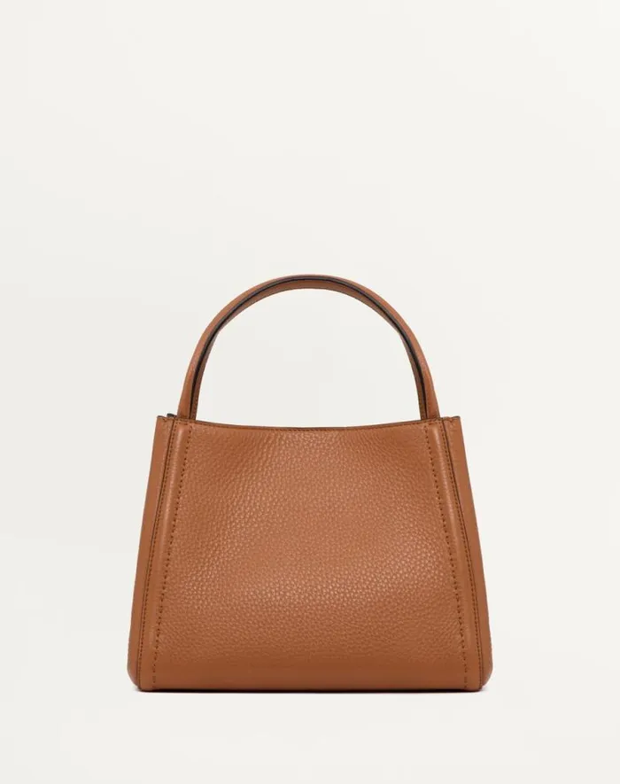 Valentino Top Handle Bags Woman Valentino Garavani Alltime Medium Handbag In Grainy Calfskin For Woman In Black Black Valentino Top Handle Bags Woman Valentino Garavani Alltime Medium Handbag In Grainy Calfskin For Woman In Black Black