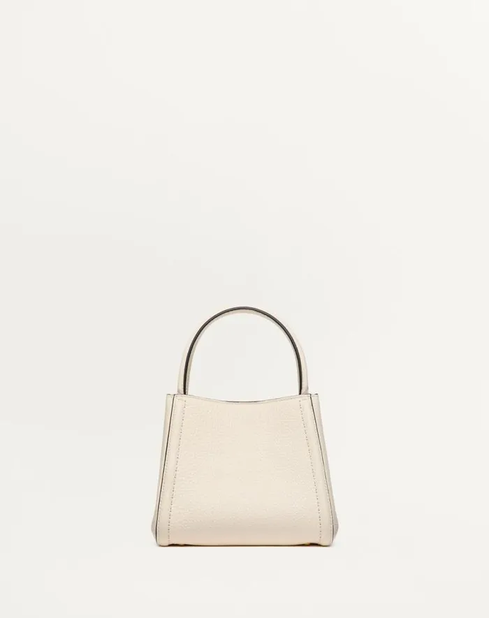Valentino Top Handle Bags Woman Valentino Garavani Alltime Small Handbag In Grainy Calfskin For Woman In Porcelain Blue Porcelain Blue Valentino Top Handle Bags Woman Valentino Garavani Alltime Small Handbag In Grainy Calfskin For Woman In Porcelain Blue Porcelain Blue