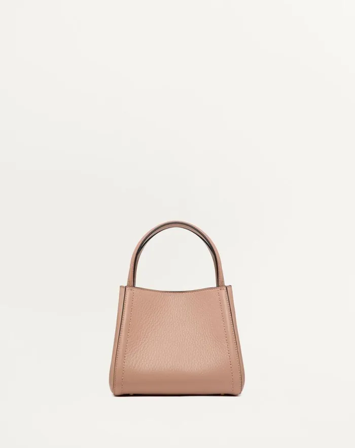 Valentino Top Handle Bags Woman Valentino Garavani Alltime Small Handbag In Grainy Calfskin For Woman In Porcelain Blue Porcelain Blue Valentino Top Handle Bags Woman Valentino Garavani Alltime Small Handbag In Grainy Calfskin For Woman In Porcelain Blue Porcelain Blue