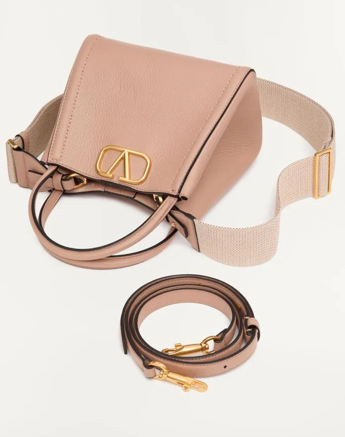 Valentino Top Handle Bags Woman Valentino Garavani Alltime Small Handbag In Grainy Calfskin For Woman In Porcelain Blue Porcelain Blue Valentino Top Handle Bags Woman Valentino Garavani Alltime Small Handbag In Grainy Calfskin For Woman In Porcelain Blue Porcelain Blue