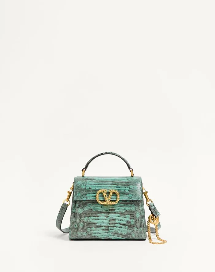 Valentino Top Handle Bags Woman Valentino Garavani Vsling Mini Handbag In Tejus With Jewel Logo For Woman In Ice Greenerinite Ice Greenerinite Valentino Top Handle Bags Woman Valentino Garavani Vsling Mini Handbag In Tejus With Jewel Logo For Woman In Ice Greenerinite Ice Greenerinite