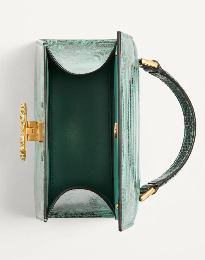 Valentino Top Handle Bags Woman Valentino Garavani Vsling Mini Handbag In Tejus With Jewel Logo For Woman In Ice Greenerinite Ice Greenerinite Valentino Top Handle Bags Woman Valentino Garavani Vsling Mini Handbag In Tejus With Jewel Logo For Woman In Ice Greenerinite Ice Greenerinite