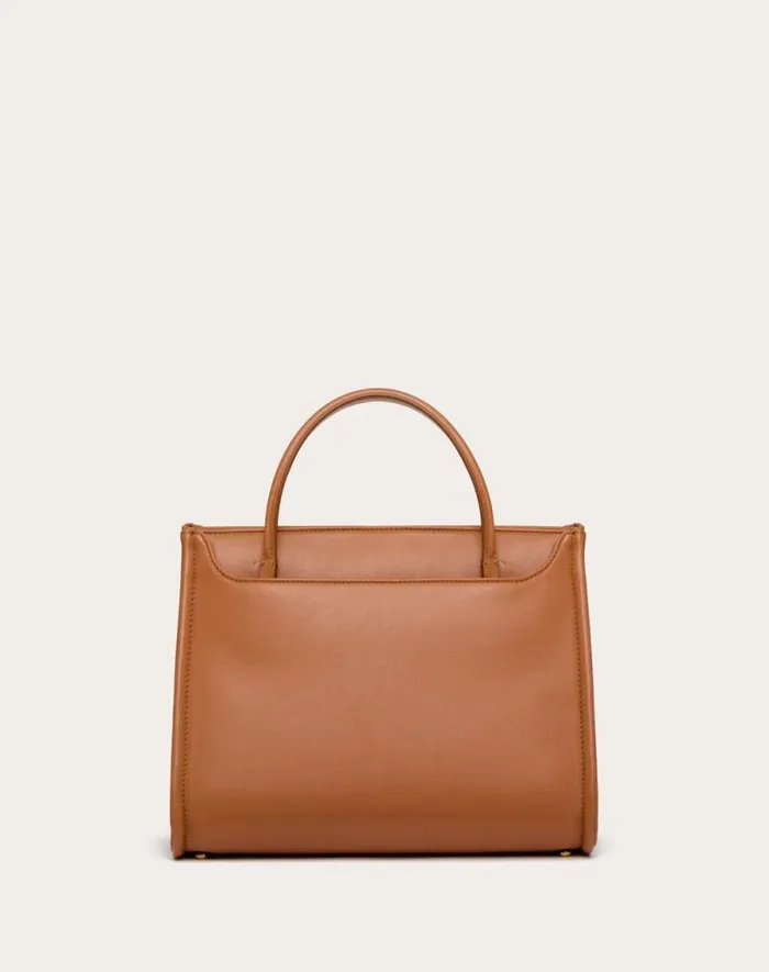 Valentino Top Handle Bags Woman Vlogo Locker Small Calfskin Handbag For Woman In Almond Almond Valentino Top Handle Bags Woman Vlogo Locker Small Calfskin Handbag For Woman In Almond Almond