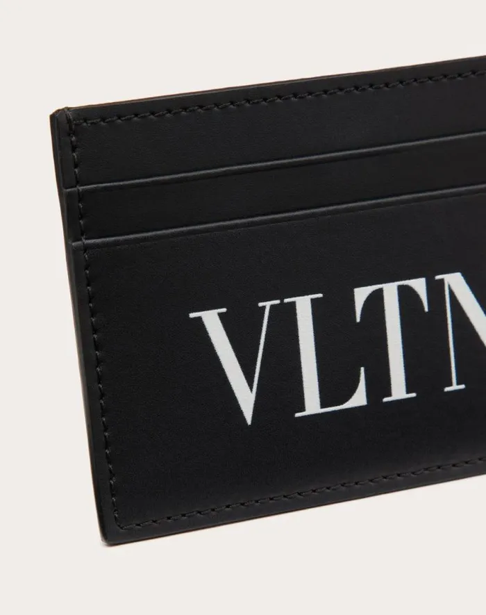 Valentino Wallets And Small Leather Goods Man Vltn Cardholder For Man In Blackwhite Blackwhite Valentino Wallets And Small Leather Goods Man Vltn Cardholder For Man In Blackwhite Blackwhite