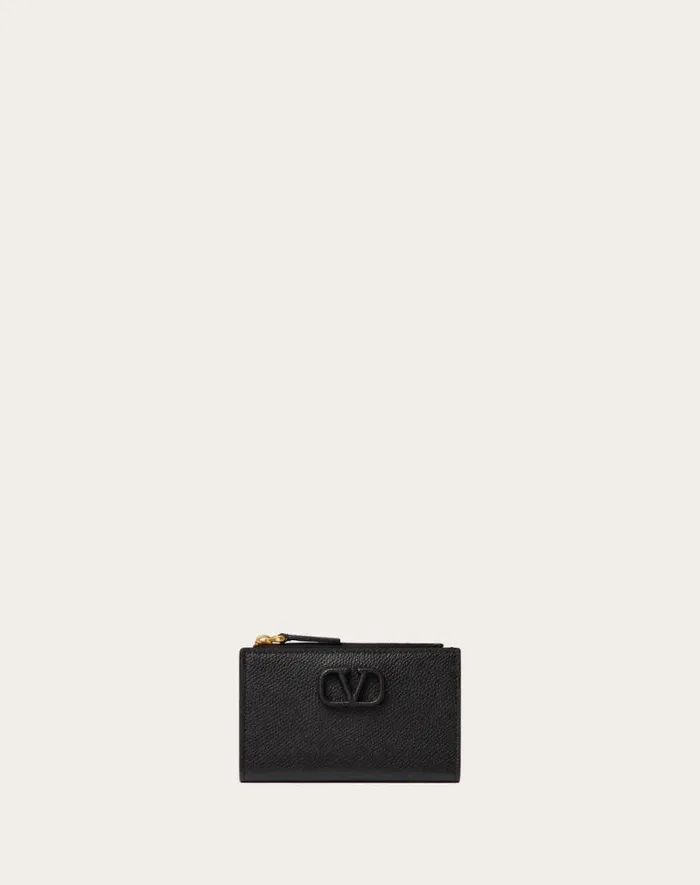 Valentino Wallets And Small Leather Goods Woman Vlogo Signature Grainy Calfskin Cardholder Wth Zipper For Woman In Rose Cannelle Rose Cannelle Valentino Wallets And Small Leather Goods Woman Vlogo Signature Grainy Calfskin Cardholder Wth Zipper For Woman In Rose Cannelle Rose Cannelle