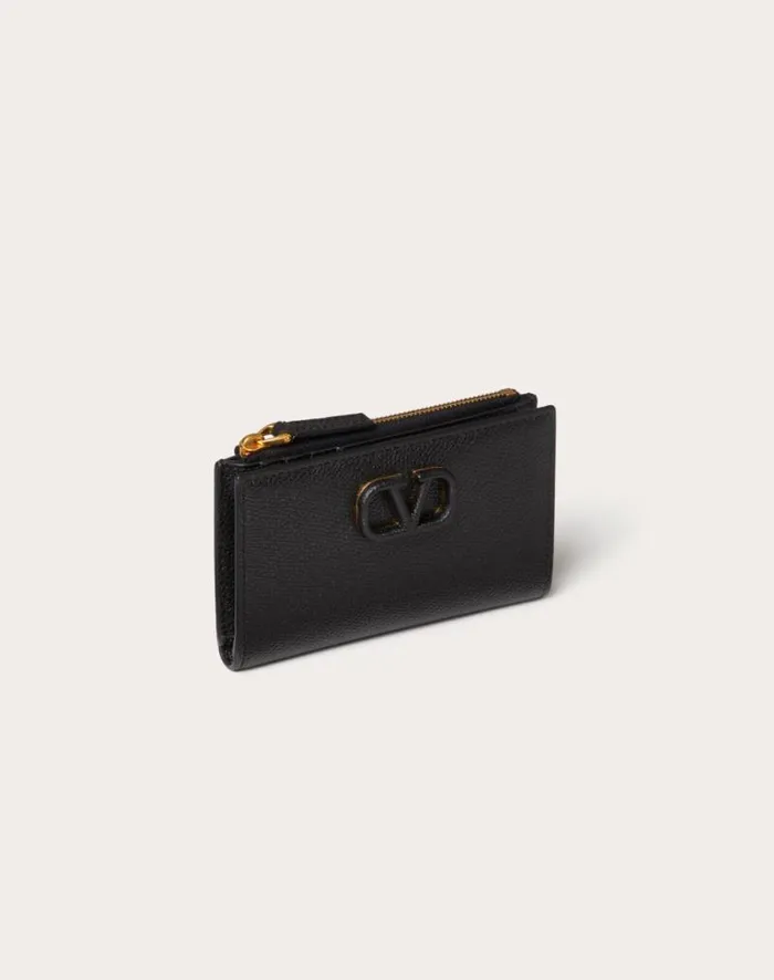 Valentino Wallets And Small Leather Goods Woman Vlogo Signature Grainy Calfskin Cardholder Wth Zipper For Woman In Rose Cannelle Rose Cannelle Valentino Wallets And Small Leather Goods Woman Vlogo Signature Grainy Calfskin Cardholder Wth Zipper For Woman In Rose Cannelle Rose Cannelle